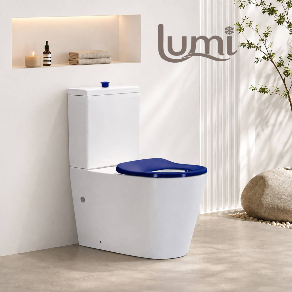 Lumi Ambulant Back to Wall Rimless Toilet Suite – Gloss White