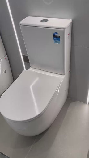 Camberwell 660 Back to Wall Rimless Tornado Toilet Suite – Gloss White