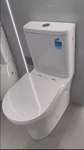 Calla 620 Back to Wall Rimless Toilet Suite – Gloss White