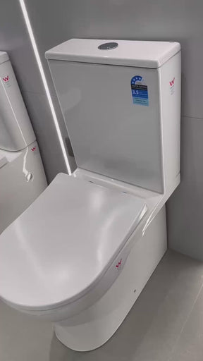 Buller 650 Back to Wall Rimless Toilet Suite – Gloss White