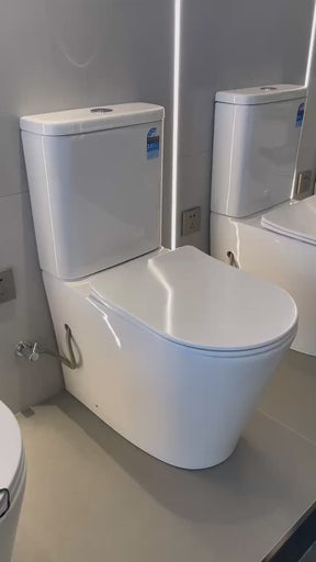 Camberwell 665 Back to Wall Tornado Toilet Suite – Gloss White