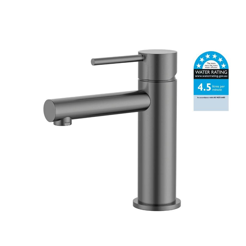 Calla Short Rounded Square Bathroom Basin Mixer Tap