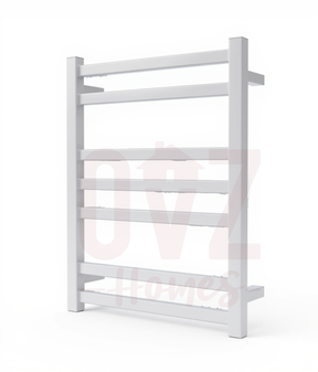 Square Electric Heated Towel Rack 2+3+2 horizontal bars Variant Colour Available